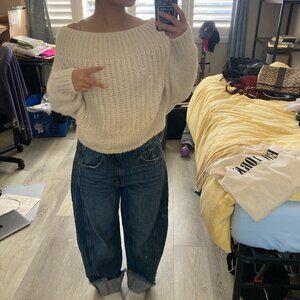 Vintage Boat-neck Sweater